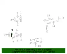 Уплотнитель двери MB 463 743 09 00
