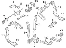 DEFROSTER DUCT 4638300855 MB