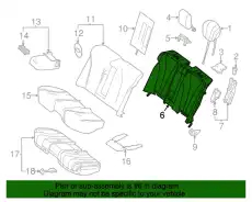 PAD REAR SEAT BACKREST 2229207211 MB