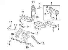 HYDROPNEUMATIC SPRING LEG 230320021380 MB
