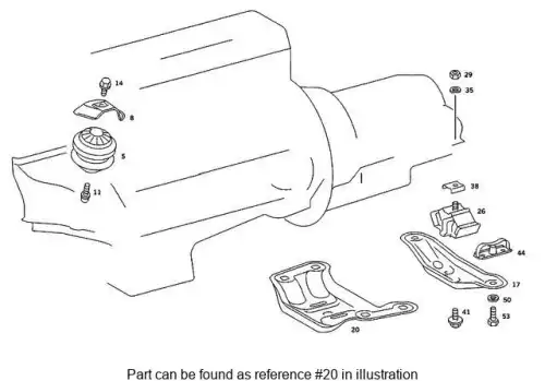 SUPPORT,ENGINE,METAL 2012422001 MB