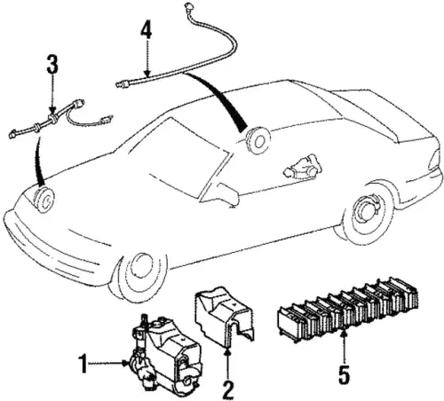 Control Module ! \92>93 MB 400 SEL 4.2L V8 013 545 93 32
