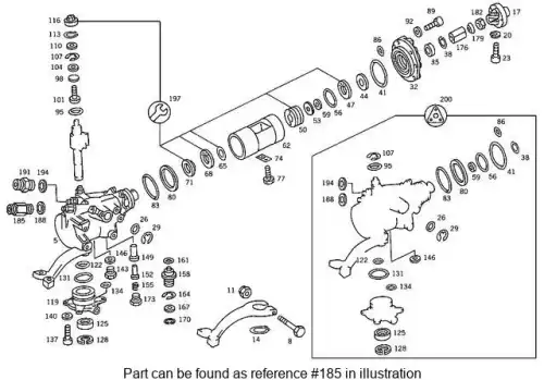 FITTING,POWER STEERING 2019970072 MB