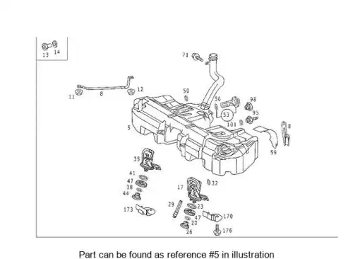 Fuel Tank ! \MB 202 470 87 01