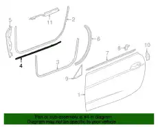 Уплотнитель двери MB 2317200354