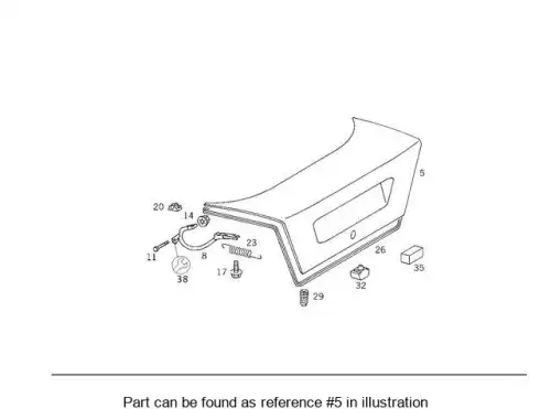 Rear Lid ! \MB 202 750 07 75 28