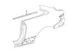 Уплотнитель двери MB 238 670 60 00 2B53