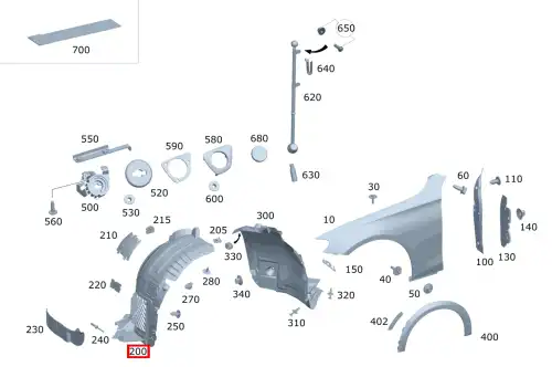 2386901403 WHEEL HOUSE COVERING MB