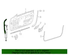 Уплотнитель двери MB 238 727 60 00