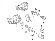 REAR AXLE SHAFT 2033502002 MB