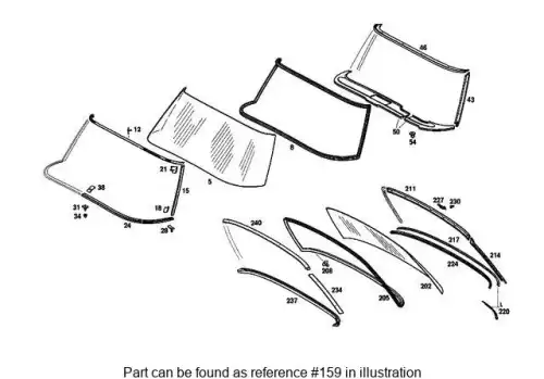 WEATHERSTRIP SEAL,VLRUB 1006740920 MB