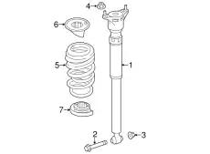 Shock Absorber !Rear Left/Right \14>17 MB B 250e BATTERY EV (EV/BEV), Electric 242 320 09 31