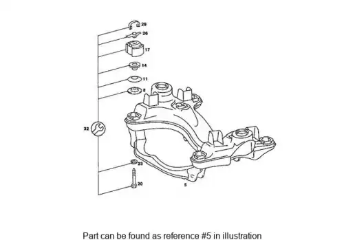 FRONT SUBFRAME 1073300942 MB
