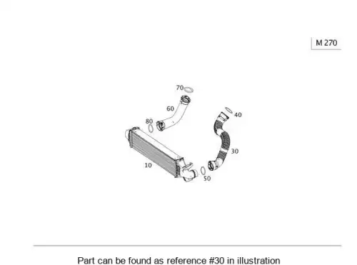 CHARGE AIR PIPE 2465200301 MB