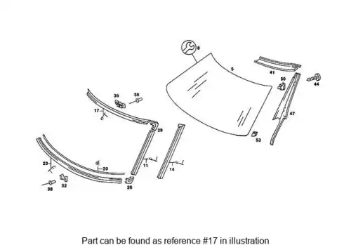 FRAME,WINDSHIELD 1076714030 MB