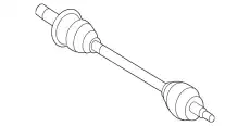 REAR AXLE SHAFT 2513501510 MB