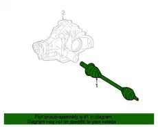 REAR AXLE SHAFT 2513501510 MB