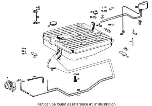 Fuel Tank ! \MB 109 470 03 01