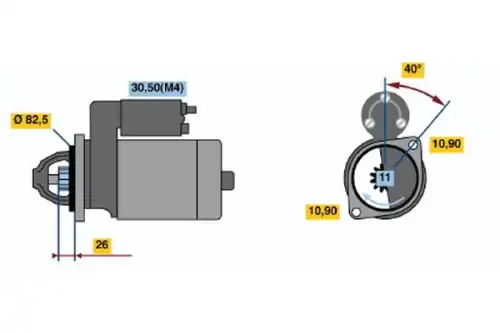 Стартер BOSCH 0 001 231 006