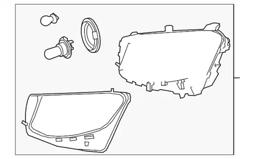Headlamp Assembly !Left \16>20 MB GLC 300 2.0L L4 253 820 19 61