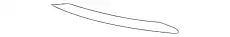 Trim Bar !Left Upper \16>19 MB GLC 300 2.0L L4 253 885 79 01