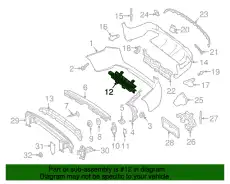 Mount Bracket ! \17>19 MB GLC 300 2.0L L4 253 885 88 01