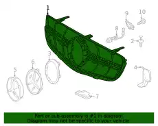 Решетка радиатора MB 253 888 55 00