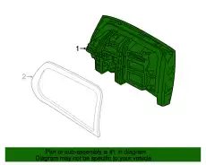Tail Lamp Assembly !Left \16>19 MB GLC 300 2.0L L4 253 906 29 00