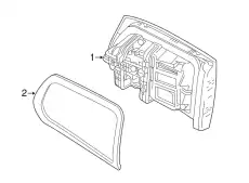 Tail Lamp Assembly !Left \16>19 MB GLC 300 2.0L L4 253 906 29 00