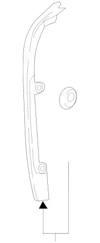Уплотнитель двери MB 257 720 57 01