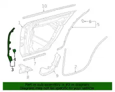 Уплотнитель двери MB 2577301201