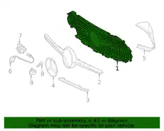 Решетка радиатора MB 257 885 24 02