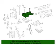 Engine Oil Pan !Upper \10>11 MB Sprinter 2500 3.0L V6 642 014 33 02