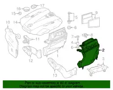 Air Cleaner Assembly !Left \07>13 MB E 350 3.0L V6 642 090 39 01