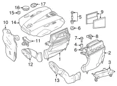 Air Cleaner Assembly !Left \07>13 MB E 350 3.0L V6 642 090 39 01