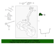 Fuel Tank Shield ! \18>23 MB E 450 3.0L L6 2054750046