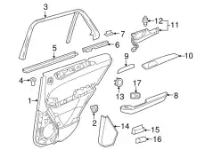 Switch Bezel !Left \16>19 MB GLE 43 AMG 3.0L V6 292 730 07 01