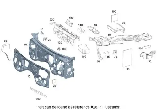PEDAL FLOOR PANEL 2056820804 MB