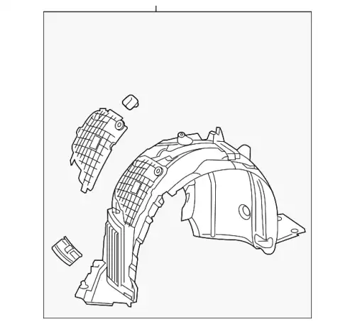 Подкрылок MB 205 690 23 02