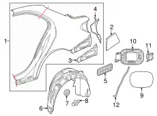 Подкрылок MB 2056903906