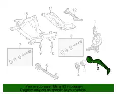Upper Control Arm !Right \14>17 MB E 550 4.6L V8 207 330 04 00