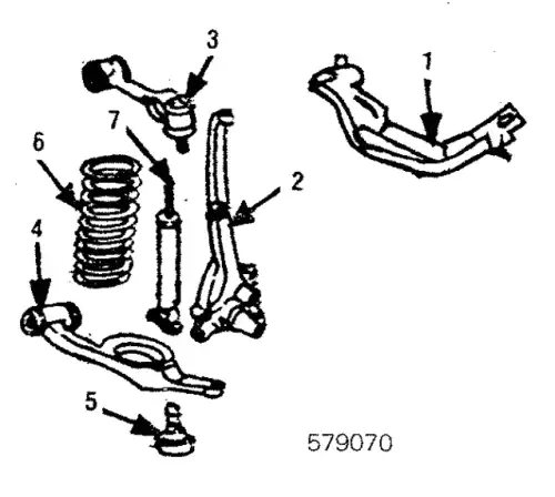 Control Arm ! \85 MB 300 CD 3.0L L5 123 330 56 07