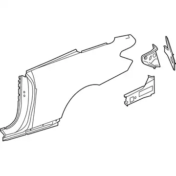REAR FENDER 2076300321 MB