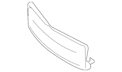 License Plate Bracket !Front \10>13 MB E 350 3.0L V6 207 817 02 78