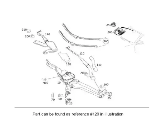 WIPER ARM 2078200544 MB