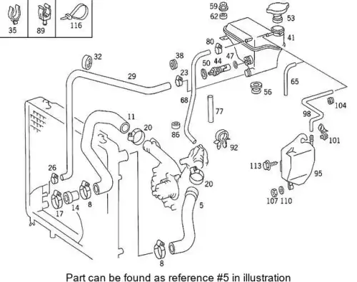 Hose ! \MB 124 501 15 82 64