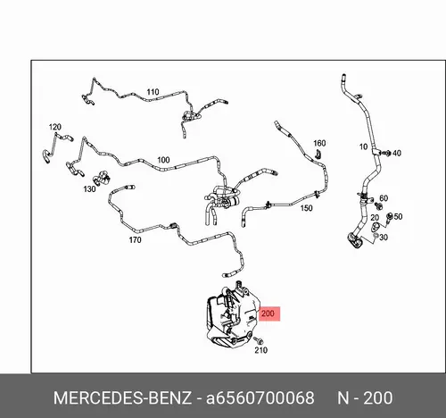 6560700068 вакуумный ресивер MB