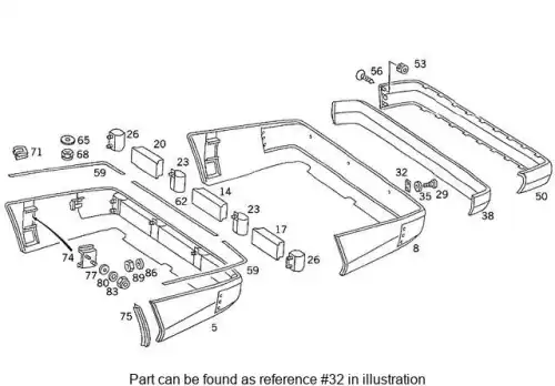 PLATE,BUMPER 1248852311 MB