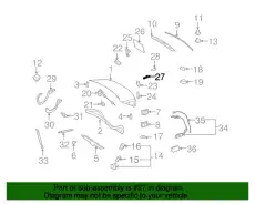 License Bracket Nut ! \07>20 MB SLC 300 2.0L L4 126 990 06 58