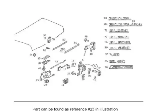 FASTENER,TRUNK LATCH 1297500384 MB
